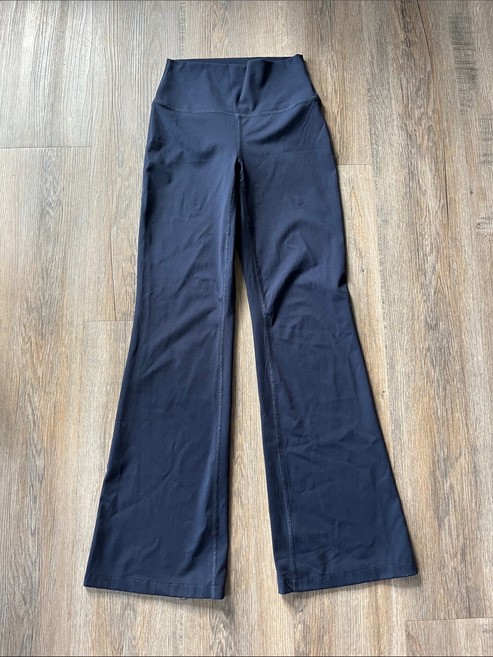 Garage Navy Blue High-Waist Flare Leggings